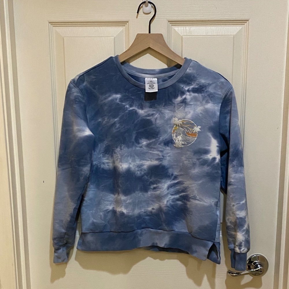 Lilo & Stitch-Disney- Blue Tie Dyed Sweatshirt- Small‎